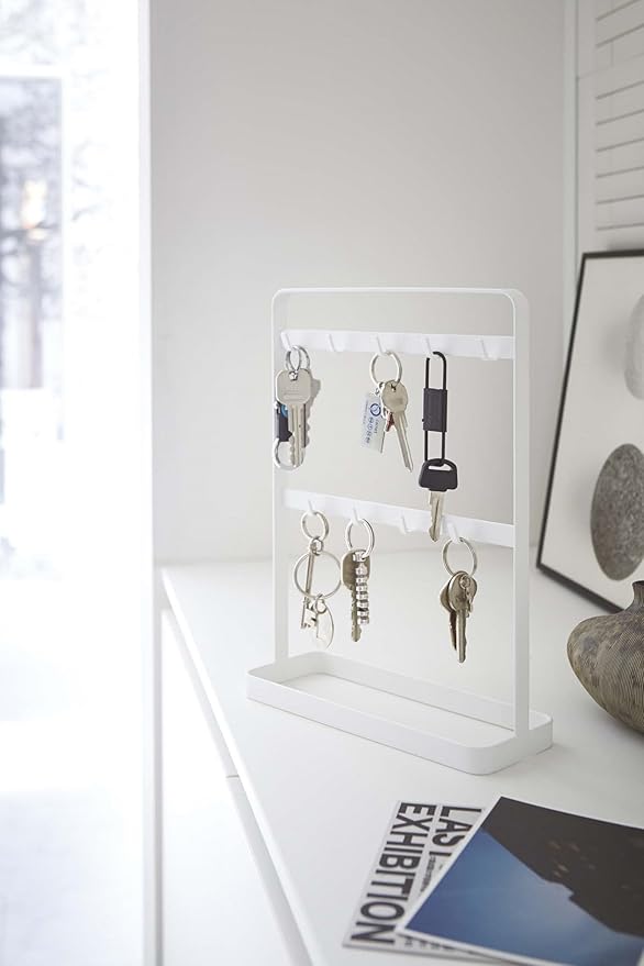 Ganchos Yamazaki Accroche Llaves Blanco Tower 2775 Almacenamiento