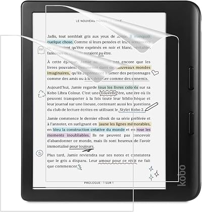 MoKo 2-Pack Matte Screen Protector for Kobo Libra Colour 7/Libra 2 7"