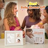 PewinGo Footprint & Handprint Clay Kit Baby Frame White view 6