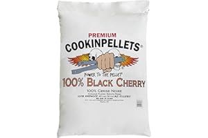 CookinPellets 40 Pound Premium All Natural Black Cherry Hardwood Grill Smoker Wood Cooking Pellets, for BBQ, Meat, and Veggies, Brown