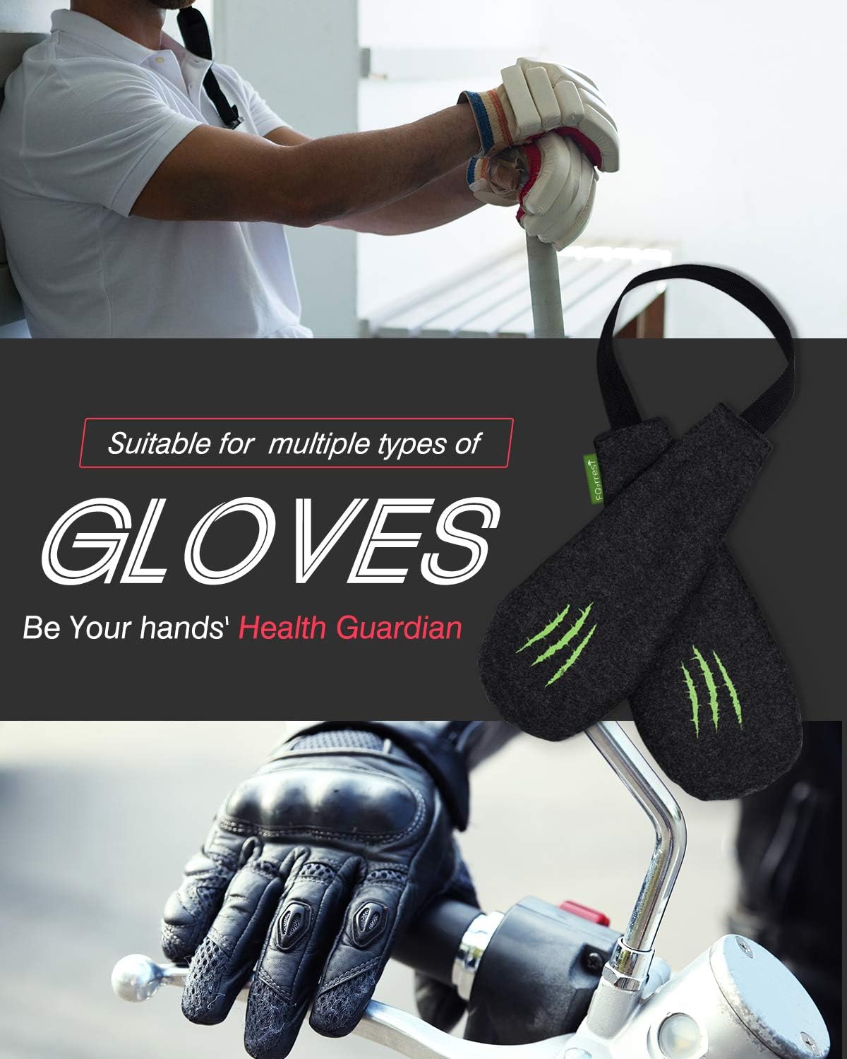 FO2RREST Glove Deodorizers for Boxing - Odor Eliminator and Moisture Absorber for Sports Gloves, Air Purifying Bags : Sports & Outdoors
