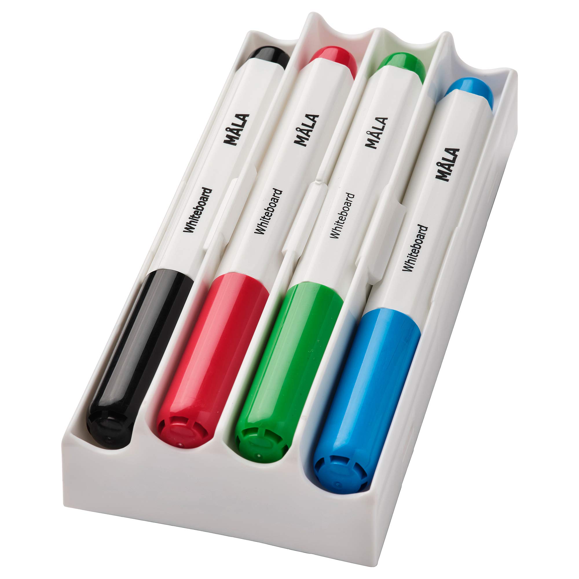 IKEA MÅLA whiteboard Pen with Holder/Eraser, Mixed Colours