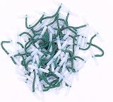 Paper Sense Treasury Tags 100 Pack Green 76mm Plastic Ends Paper Binders view 1
