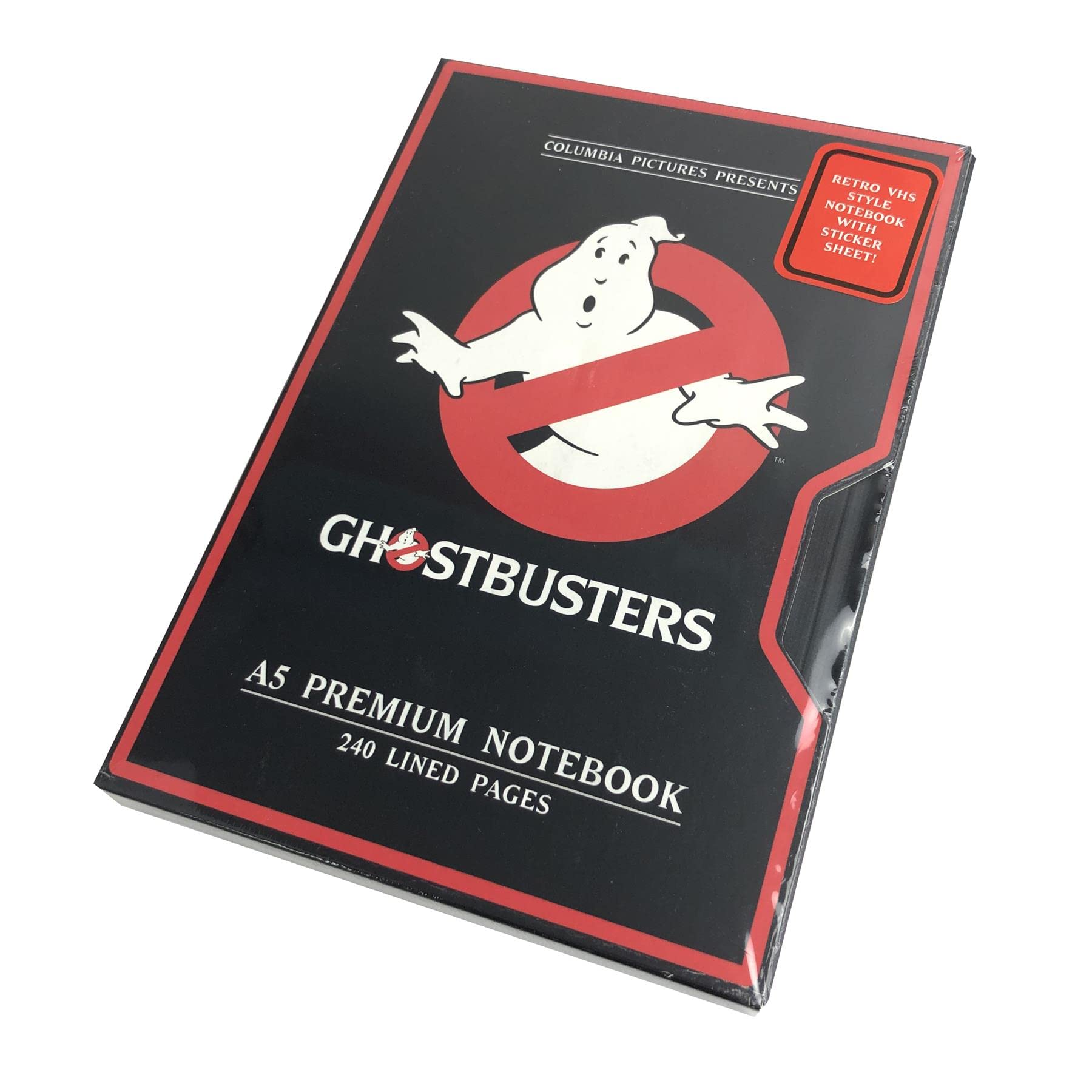 Ghostbusters Notebook with Retro VHS Design Cover in Presentation Gift Box - Official Merchandise