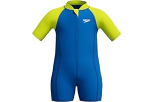 Speedo Baby-Boys Swimsuit Infant to Big Kid UPF 50+ Learn to SwimRash Guard Set