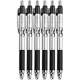Mr. Pen No Bleed Pens, Bible Pens, Fine Tip, Black, Pack of 6