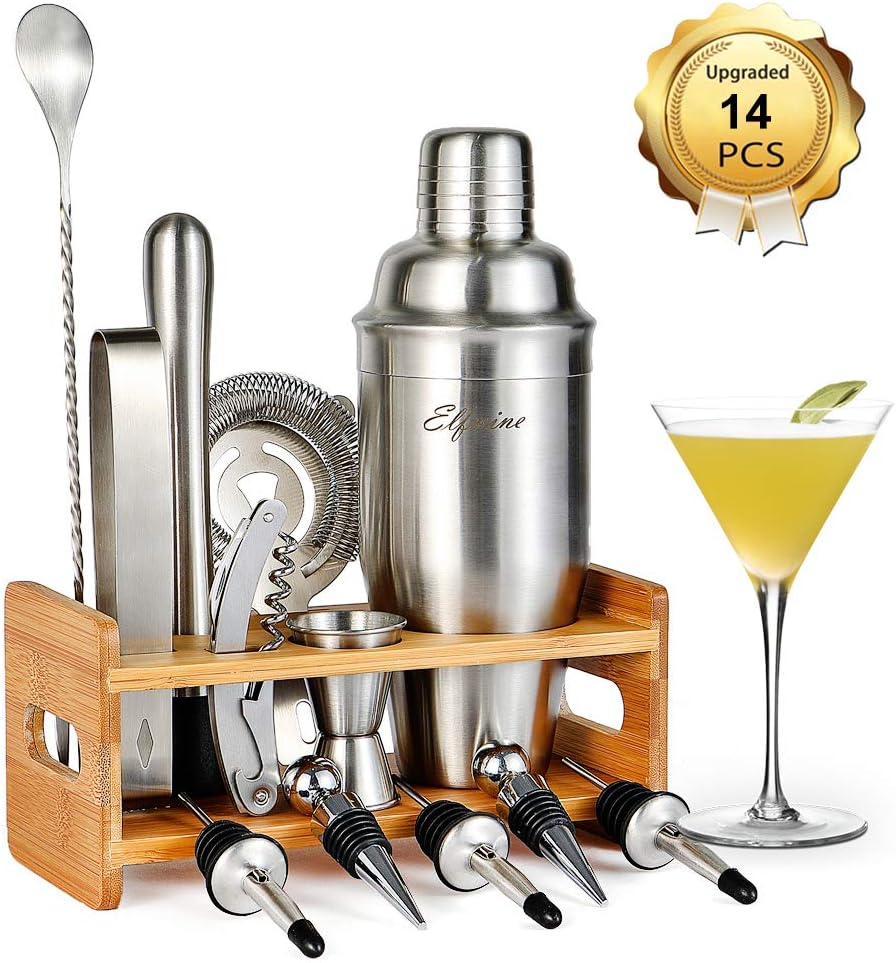 Cocktail Making Set Cocktail Shaker 14 Pcs Cocktail Maker Set