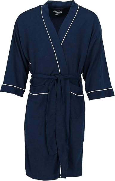 waffle knit robe mens