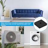 PATIKIL Rubber Anti-Vibration Pads 8 Pcs Square 1.97"x1.97"x0.4" with Hole Black view 5