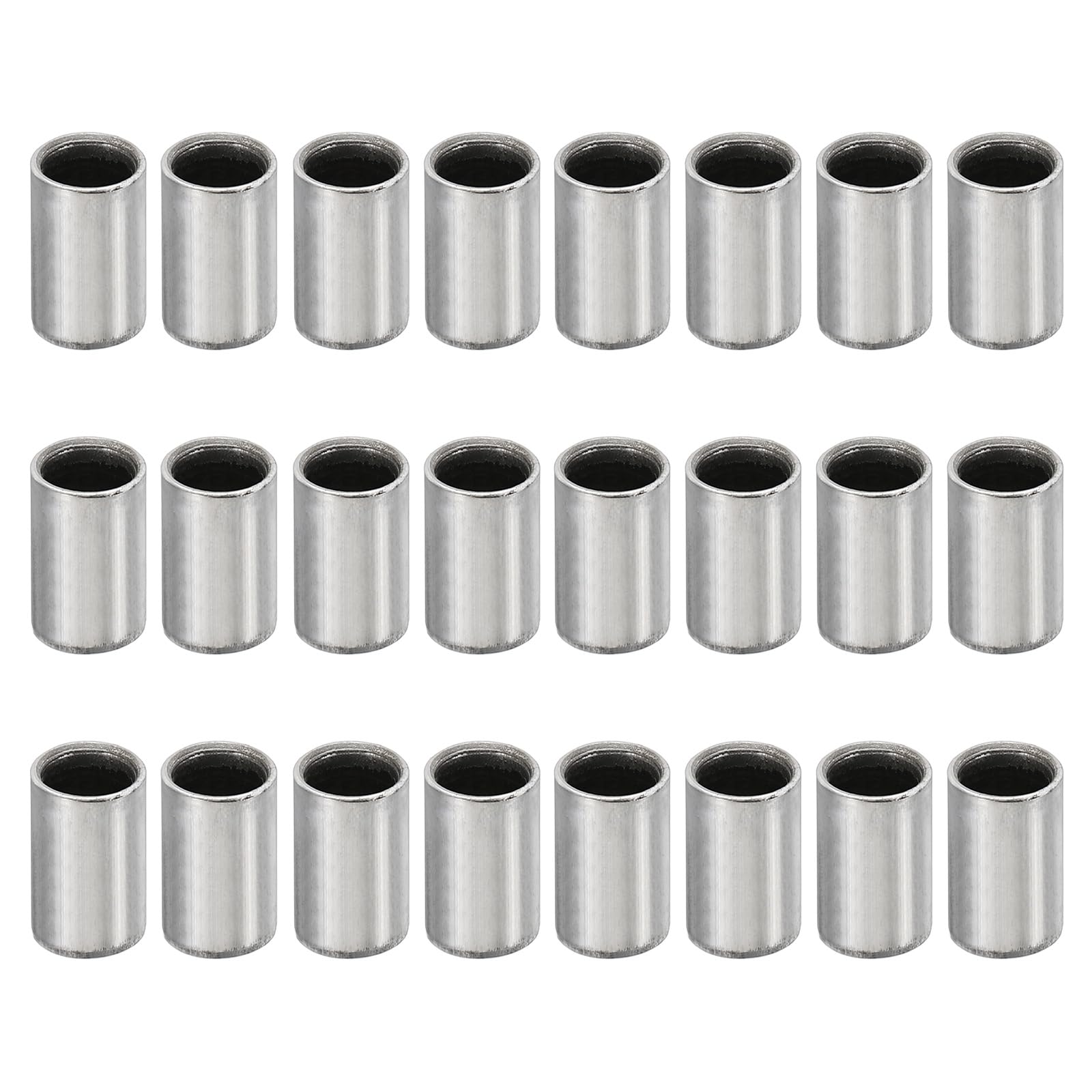 PATIKIL M6 Steel Spacers, 24 Pcs Metal Spacers Steel 6.2mm ID x 8mm OD x 12.3mm L Carbon Steel Spacer Screw Standoff Round for 1/4in or M6 Screw Bolts
