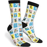 JKJOJIA Trendy Novelty Socks, Fun Crazy Crew Socks Cool Casual Dress Socks for Gifts Men Women