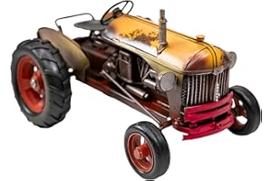 YCHTEWY-Iron Classic Car Model Collectible Vehicle Decoration, Metal Truck Christmas Decor ，Unique Blend of Vintage, Rustic, Farmhouse Truck Decor for Table Top Decor. (E)