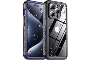 RED2FIRE 2023 New Designed for iPhone 15 Pro Case Waterproof, [Glass Camera Protector & Built-in Screen Protector][IP68 Underwater][Full Body Shockproof][Dustproof][Dropproof] Phone Case for iPhone 15 Pro 6.1"