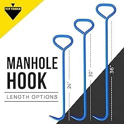 T&T Tools 36-Inch Manhole Hook Tool - Heavy Duty