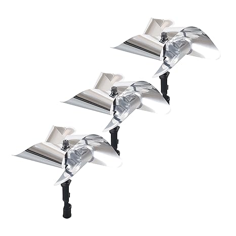 Gardigo Vogel-Frei Windmühle 3er Set, Reflektierende Vogelscheuche, Vögel vertreiben und Garten verschönern, Vogelabwehr, Vog