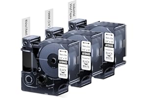 Replace for Dymo Rhino 4200 5200 Labels 18445 Permanent Polyester Refills 3/4 Inch Industrial Rhino Labels Permanent Vinyl Ta