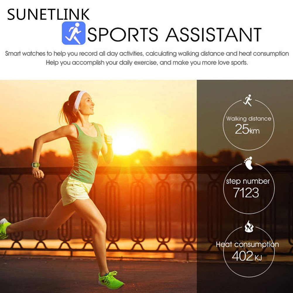 Smart Watch Phone,SUNETLINK Touch Screen Bluetooth Unlocked Watch Cell Phone with Camera,SIM Card Slot/Pedometer Analysis/Sleep Monitoring Christmas Gift