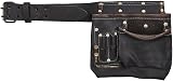 Spares2go Oil Tanned Leather Multi Pocket Nails Pouch Tool Belt view 7