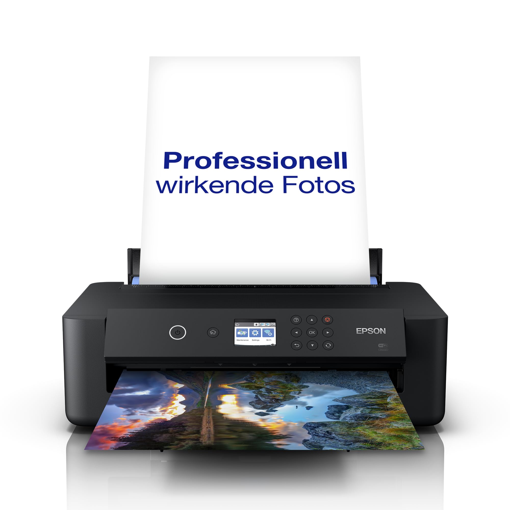 Epson Expression Photo HD XP-15000 DIN A3 Tintenstrahldrucker (nur Druck, WiFi, Ethernet, Duplex, 6,1 cm Display, Einzelpatronen, 6 Farben, bis DIN A3+), schwarz