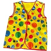 Garkria Clown Vest Clown Costume Accessories Carnival Role Play for Halloween Stage Performances Party Supplies