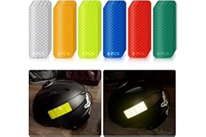 PSLER Reflective Stickers, 36 PCS High Visibility Reflective Tape Waterproof Reflective Strips Bulk Safety Reflective Tape for Car Motorcycle Bike Trailer Helmet Mailbox Bag, 6 Colors