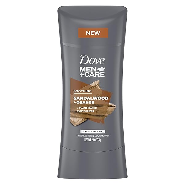 DOVE MEN+CARE ANTIPERSPIRANT DEODORANT ANTIPERSPIRANT SANDALWOOD + ORANGE NATURAL INSPIRED DEODORANT FOR MEN 2.6 OZ