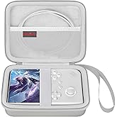 Elonbo Carrying Case for G350/ RG35XX Pro/ RG40XXV/ RG406V/ RG405V Retro Handheld Game Console, GiipGoop/ Voacle/ Anbernic Video Gaming Console Travel Storage Bag, Linux System Games Holder, Grey