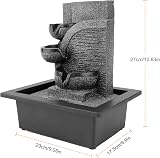 Dyna-Living Indoor Tabletop Fountain with LED Light Calming Water Sound view 2