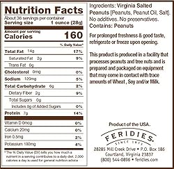 FERIDIES Super Extra Large Salted Virginia Peanuts
