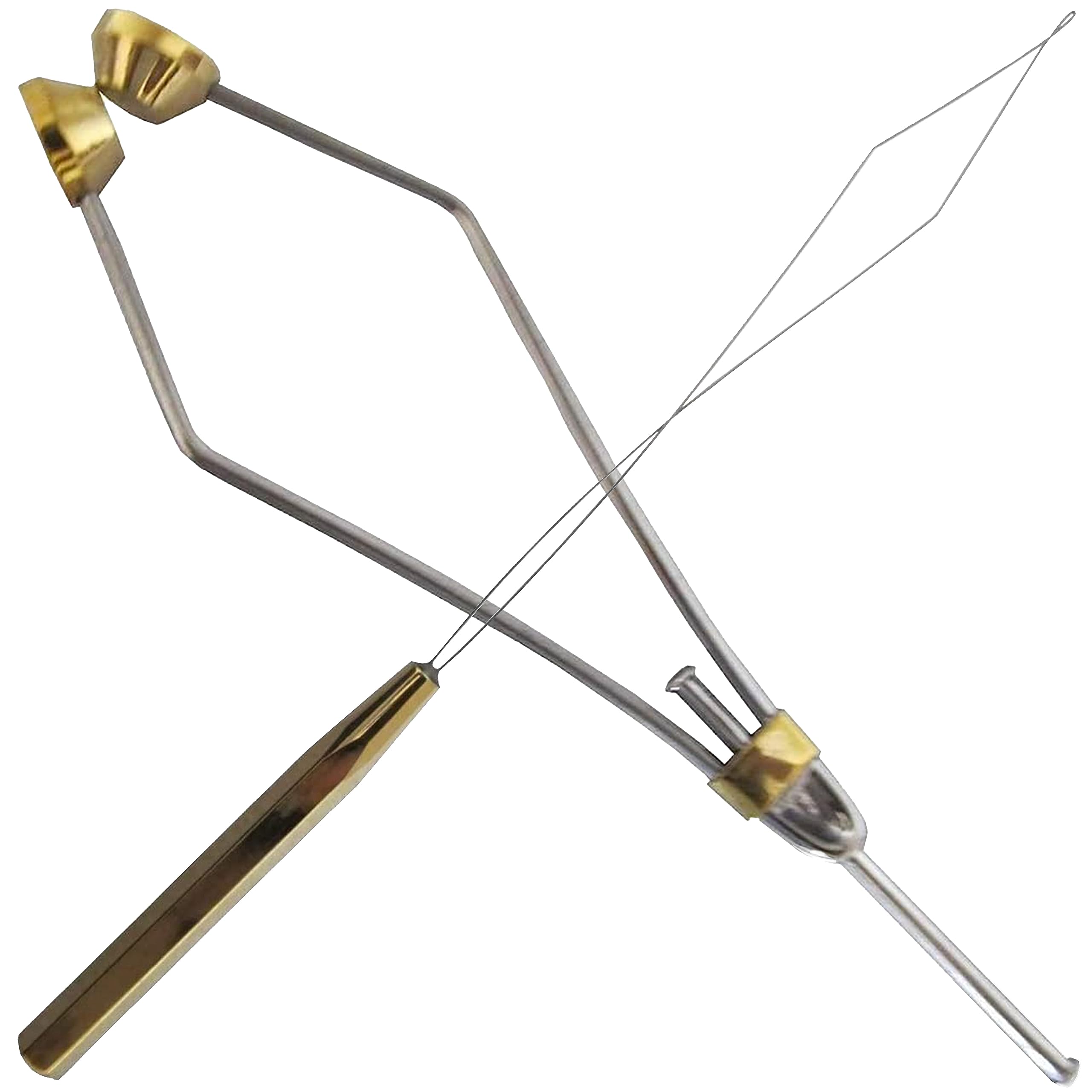 Creative Angler Fly Fishing Tying Bobbin and Wire Threader, Thread Spool Holder Tool (Bobbin & Wire Threader Combo)