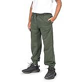 EVERYDAY KIDS Boys Cotton Fleece Sweatpants Joggers with Pockets; Boys Athletic Sweat Pants - Soft and Breathable Cotton Rich