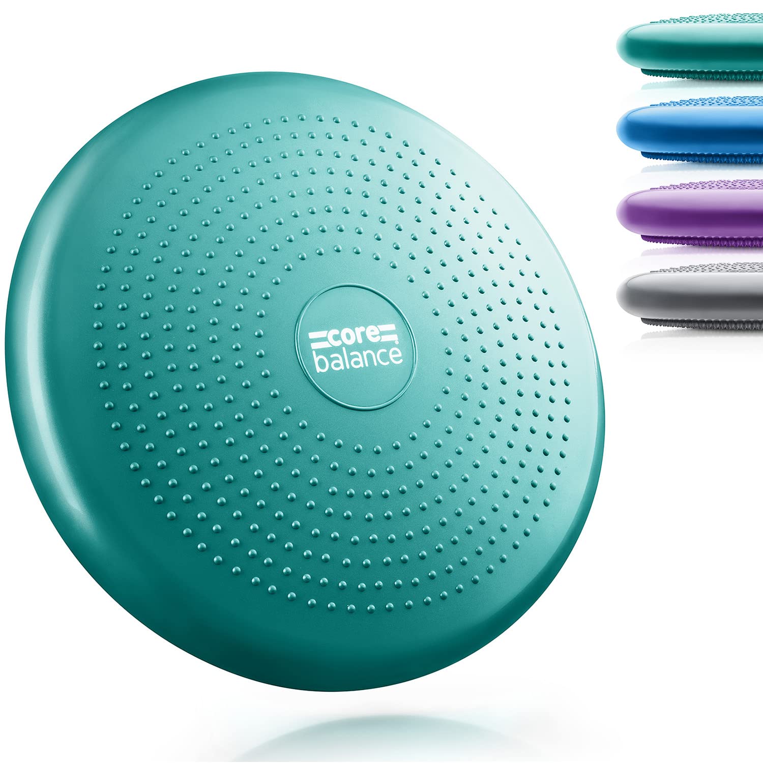 Core Balance Inflatable Wobble Cushion Stability Training Air Pad Board With Pump