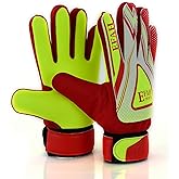 EFAH SPORTS Soccer Goalie Goalkeeper Gloves for Kids Boys Children Football Gloves with Strong Grips Palms