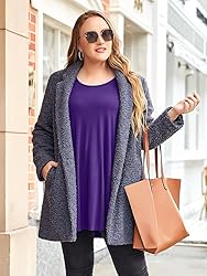 LARACE 3/4 Sleeve Shirts for Women Plus Size Tunic