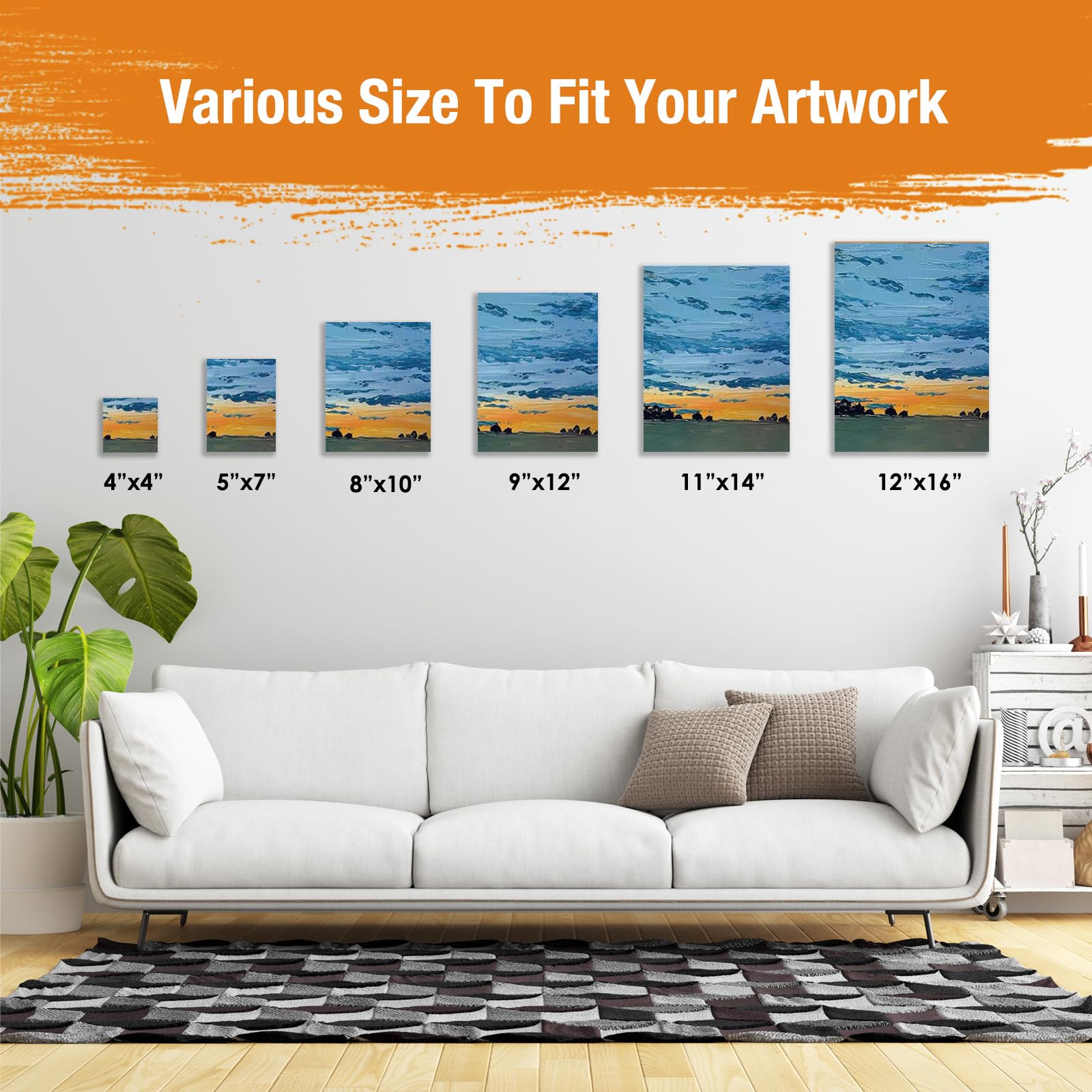Canvas Boards for Painting 8x10 Inch, 40-Pack Bulk Canvas Value Pack - Art Supplies Blank Paint Canvas Panels for Kids, Adults, Acrylic, Oil, Watercolor, Tempera, Gouache