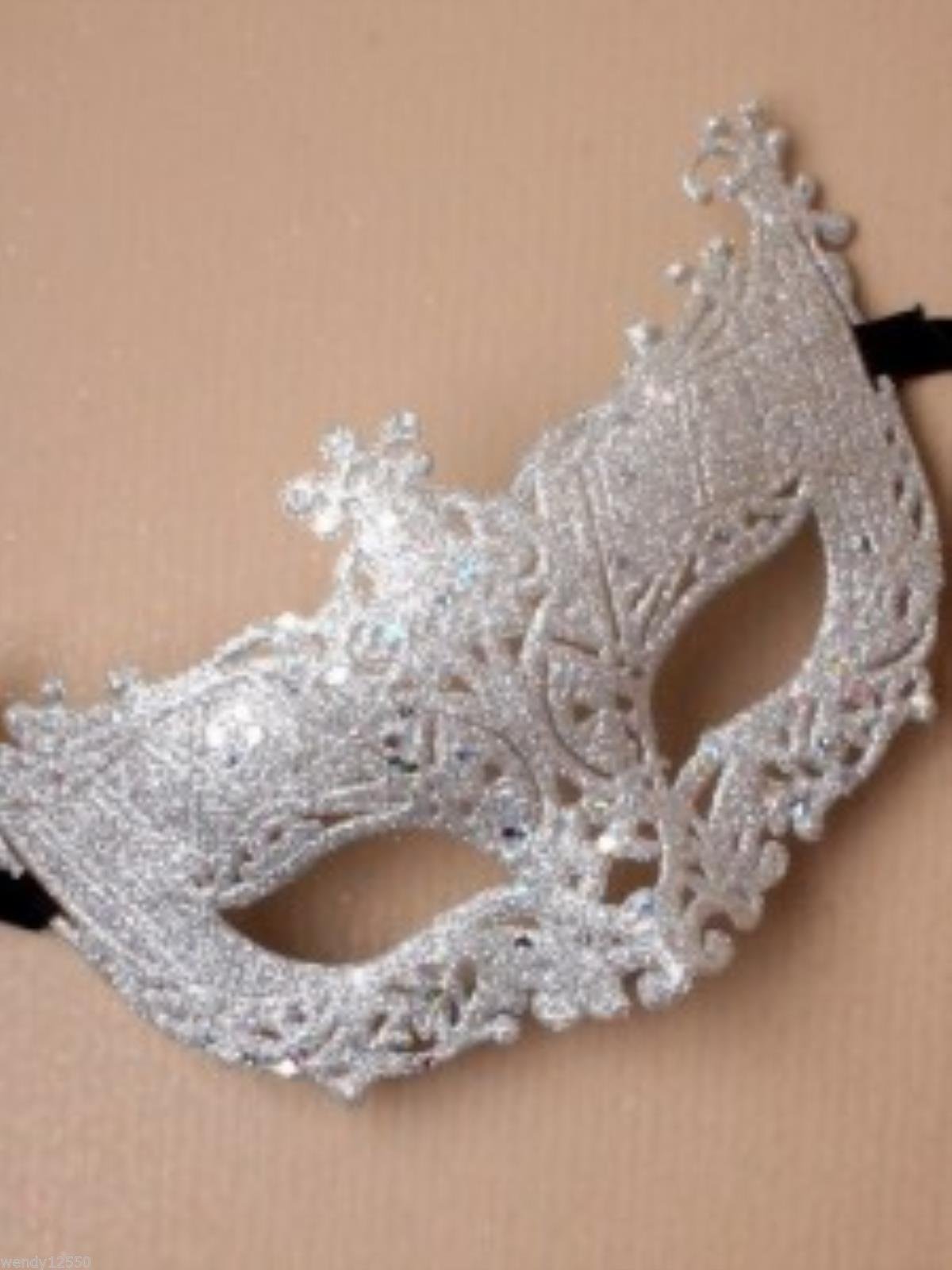 Allsorts® Venetian Silver Filigree Masquerade Ball Mask Party Fancy Dress Christmas