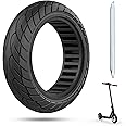 Cooryda 10x2.125 Scooter Tire, 10 inch Solid Rubber Tires Tubeless Front or Rear Replacement 10x2.125 Solid Electric Scooter Tire for Gotrax G4 Xr V2 Ninebot F25 F65 Hiboy S2 Pro 1pc Black