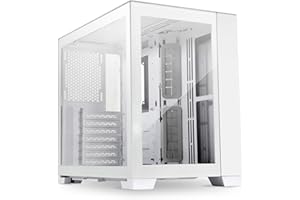 Lian Li O11 Dynamic DUAL-CHAMBER Case - E-ATX (Max 280 mm wide)/ ATX / Micro-ATX/ Mini-ITX - Steel - SFX/ SFX-L - CABLE MANAGEMENT FRIENDLY - COMPLETE DUST PROTECTION (O11DMINI-S Snow Edition)