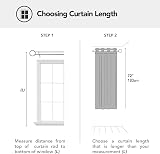 Deconovo Solid Thermal Insulated Blackout Curtain 52x72 Black One Panel view 6