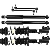 SCITOO Struts Shock suspension kit for 2012-2019 for Nissan for Versa 2014-2019 for Nissan for Versa Note Front Complete Strut Assembly,Rear shock absorber,Stabilizer Bar Link 6 Pcs,1333584L 1333584R