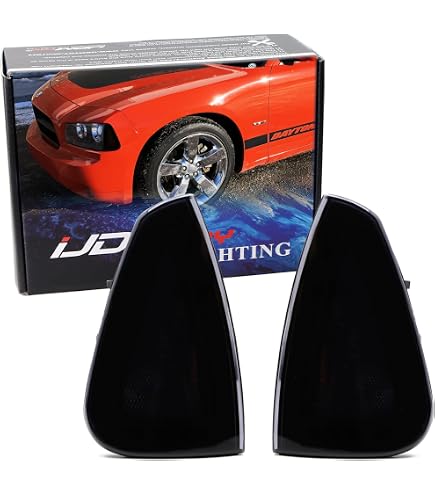 Pair Of Side Marker Lights For 2005-2010 Dodge Charger – Yellow/White/Black