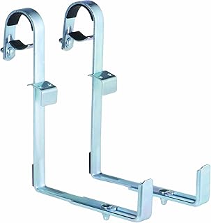 Alba Krapf Blumenkastenhalter Satz verz. Blumenkasten-Halter (RR-2V), Silber