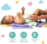 Little Gubbins 6 Bamboo Wash Cloths 25x25cm 100% Natural Baby Towels view 8