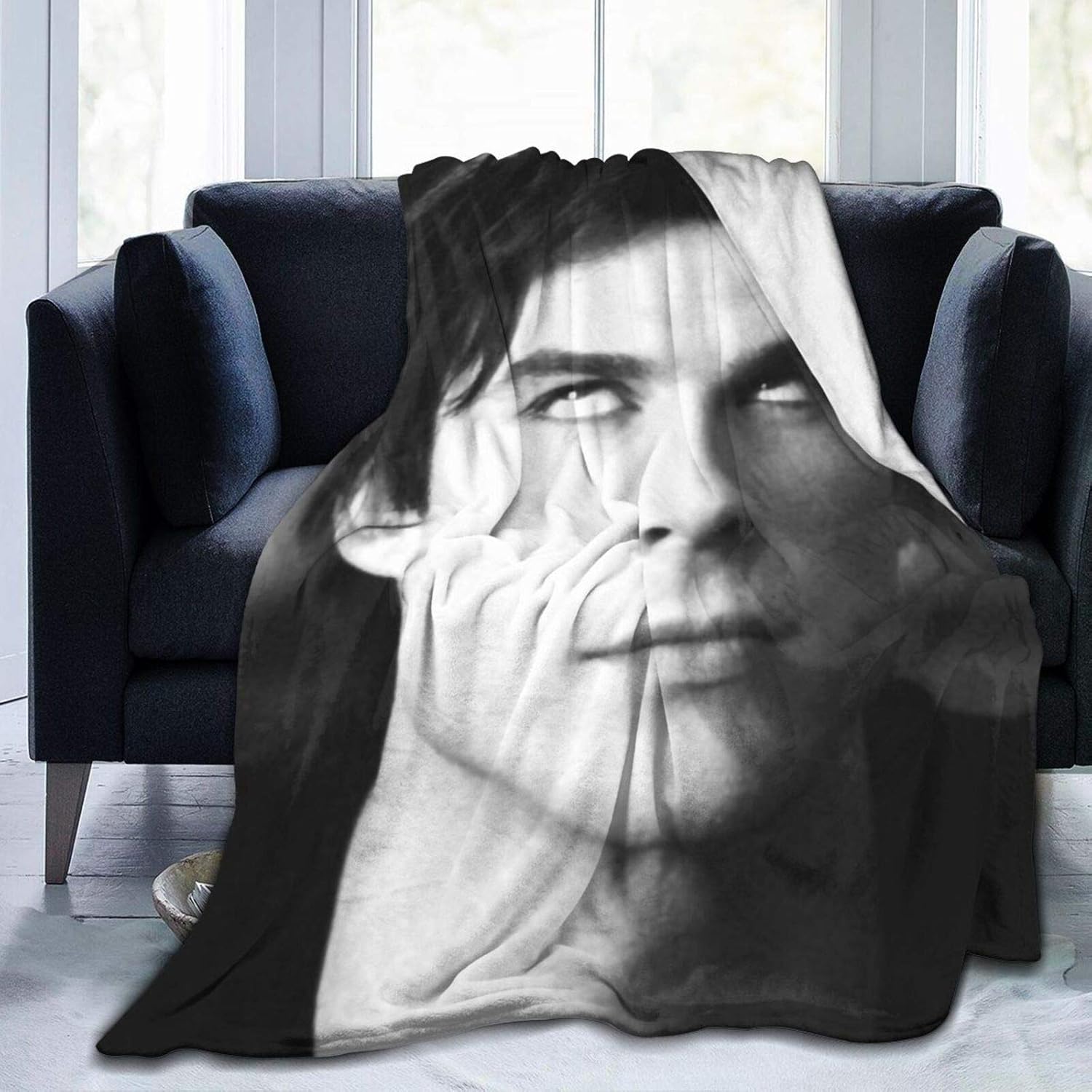 OPTIFISY Bed Blanket, Damon Salvatore Fleece Blanket Soft Warm Throw
