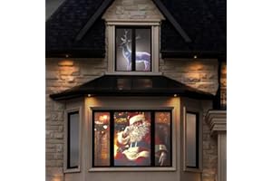 AODIOU 44" x 76" Holographic Rear Projection Screen, with Mounting Foldable and Portable Anti Crease Indoor Projection Double Sided Video Projector Screen, for Projecting Christmas Movie Videos, Film Night