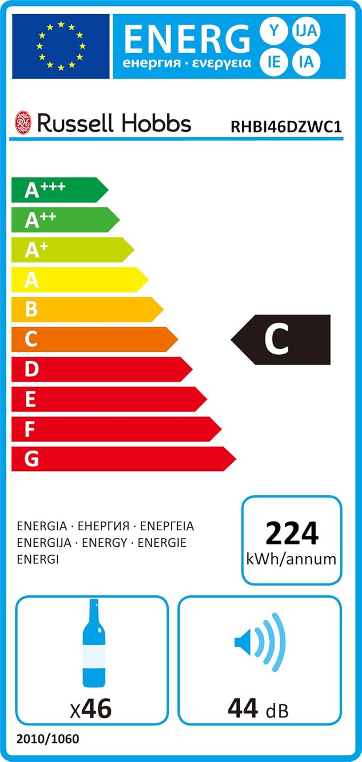 russell hobbs 46 bottle wine cooler