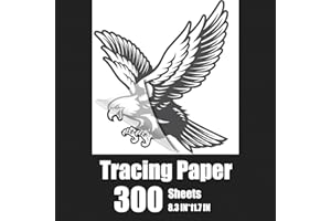 WAYBAS 300 PCS Tracing Paper, A4 Size Artists Tracing Paper Trace Paper White Translucent Sketching Tracing Paper Calligraphy Architecture Transfer Paper for Pencil Ink Markers (8.5 X 11.5 Inch)