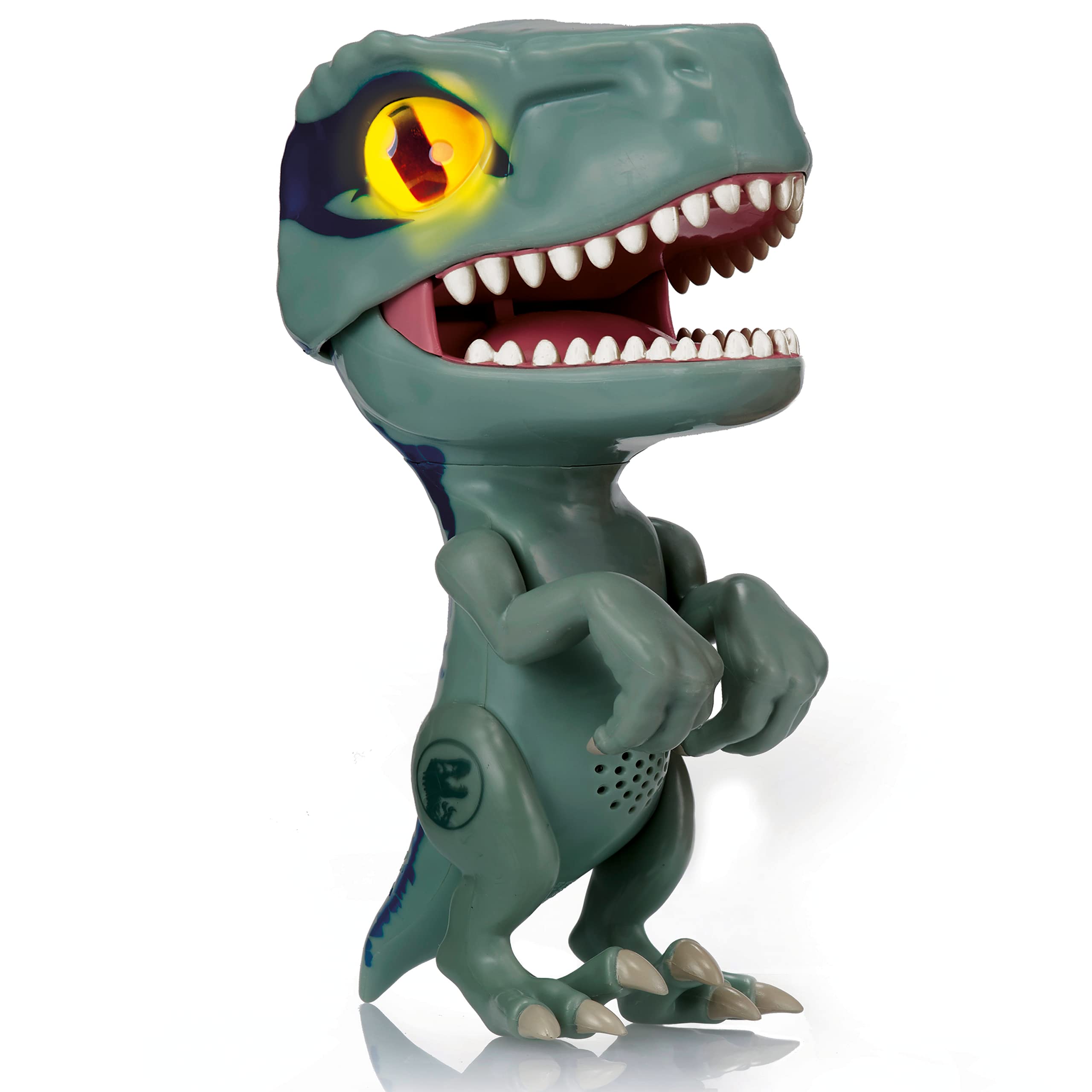 WOW! STUFF Jurassic World Trigger Chomper - Velociraptor Blue | Roaring, Light-Up Dinosaur Toy | Official Dominion Merchandise and Gifts for Boys and Girls, Aged 5+, Multicoloured — image 1