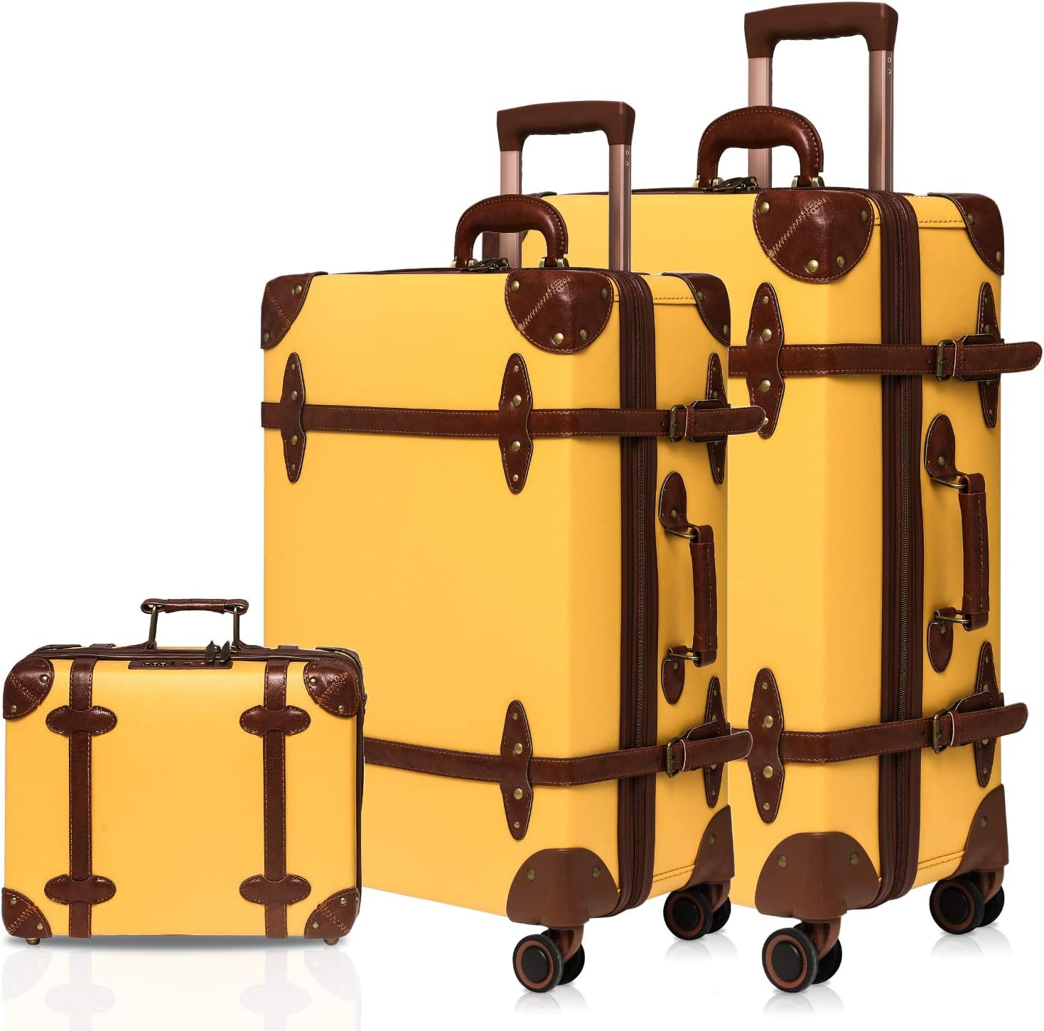 leather suitcase set