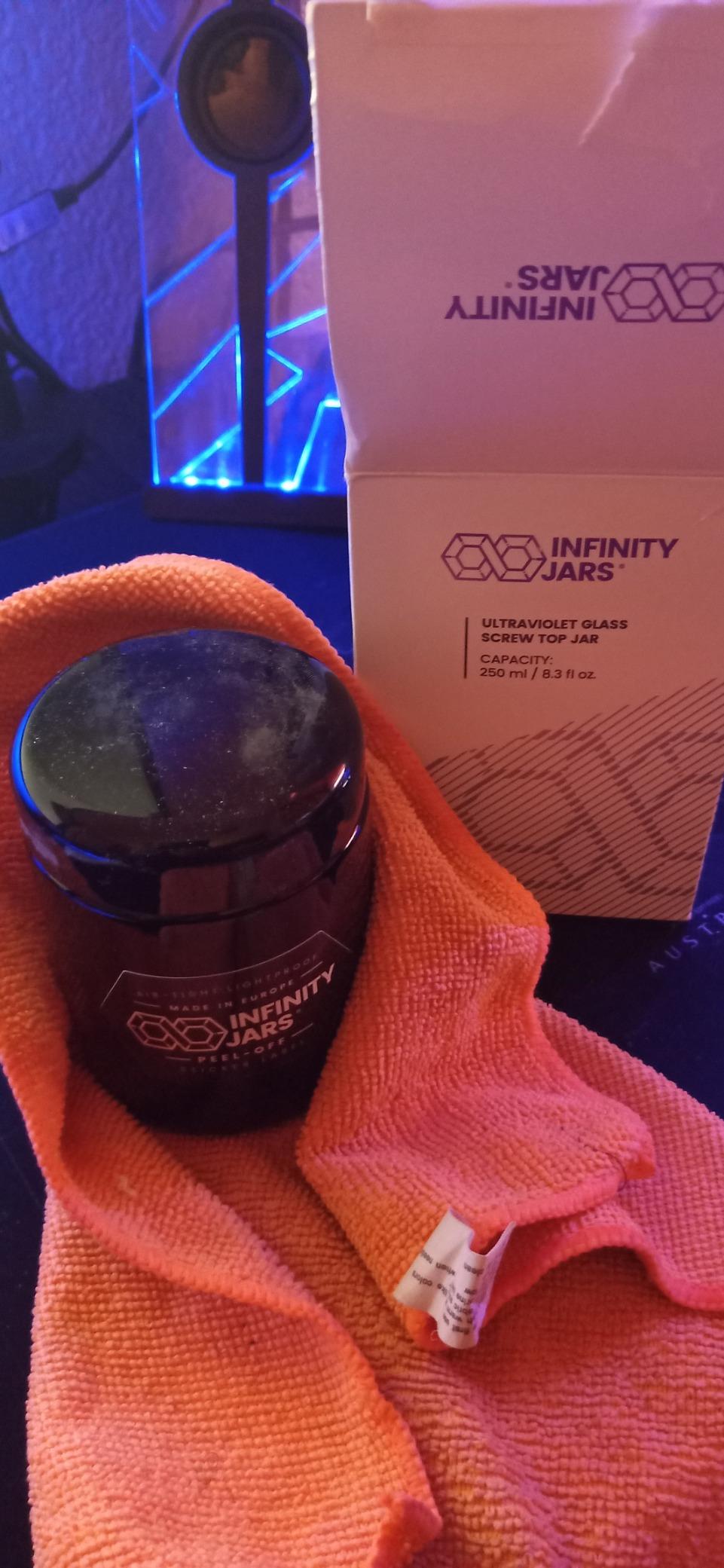 11/mo Finance Infinity Jars 250 ml (8.5 fl oz) 3Pack Tall Black